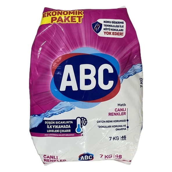 ABC Matik Toz Deterjan Canlı Renkler 7 Kg ürün görseli