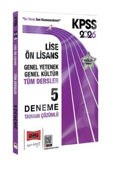 Yargı Yayınları 2026 KPSS GK-GY Lise Ön Lisans Tüm Dersler Tamamı Çözümlü 5 Deneme-YEP YENİ - Resim 2