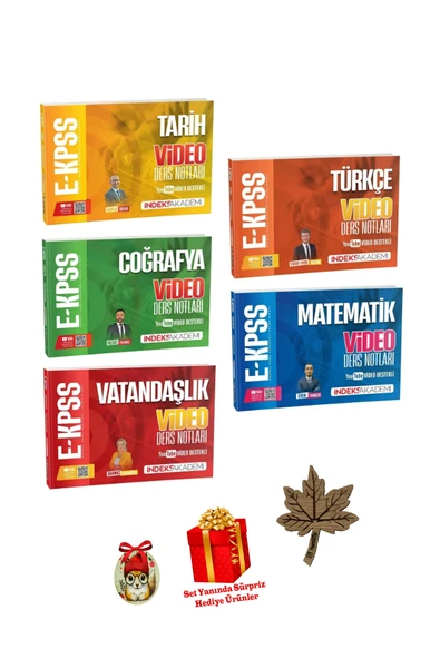 İndeks Akademi 2026 E-KPSS Tüm Dersler Video Ders Notları Seti İndeks EKPSS (4 HEDİYELİ) ürün görseli
