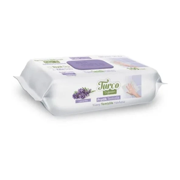 Turco Doğadan Yer Temizlik Havlusu Lavanta 50'li ürün görseli