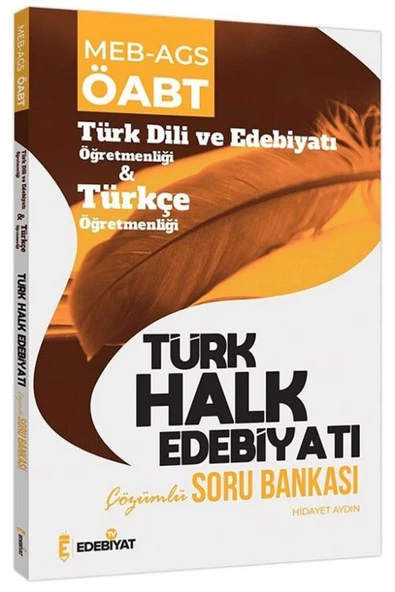 Edebiyat TV Yayınları Edebiyat TV ÖABT MEB-AGS Türk Dili Edebiyatı ve Türkçe Türk Halk Edebiyatı Soru Bankası Çözümlü - Hi ürün görseli