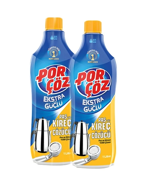 Porçöz Kireç Ve Pas Çözücü 2 x 1 L ürün görseli