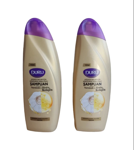 Duru Sarımsak & Biotin & Kolajen Şampuan 2 x 500 ML ürün görseli 1