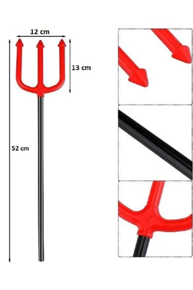 Big Party Halloween Şeytan Mızrağı 52 cm - Resim 2
