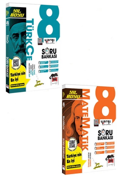 Yargı Yayınları Yargı Yayınları 8.Sınıf LGS Türkçe-Matematik Yıl Boyu Soru Bankası Seti (2 Kitap) ürün görseli