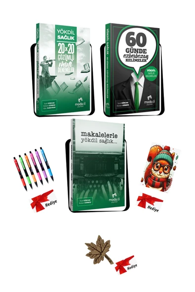 Modadil Yayınları Modadil YÖKDİL SAĞLIK - Kazandıran SET C Suat Gürcan & Rıdvan Gürbüz (3 Hediyeli) - Resim 2
