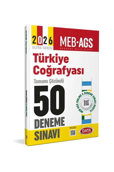 Data Yayınları Data MEB-AGS Türkiye Coğrafyası 50 Deneme Çözümlü Ultra Serisi ürün görseli