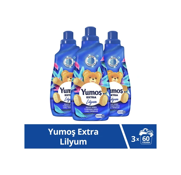 Yumoş Extra Konsantre Çamaşır Yumuşatıcısı Lilyum 3 x 1440 ML ürün görseli