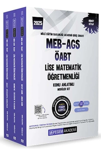 Pegem Akademi Yayıncılık Pegem 2025 ÖABT Lise Matematik Öğretmenliği Konu Anlatımlı Modüler Set Pegem Akademi Yayınları ürün görseli