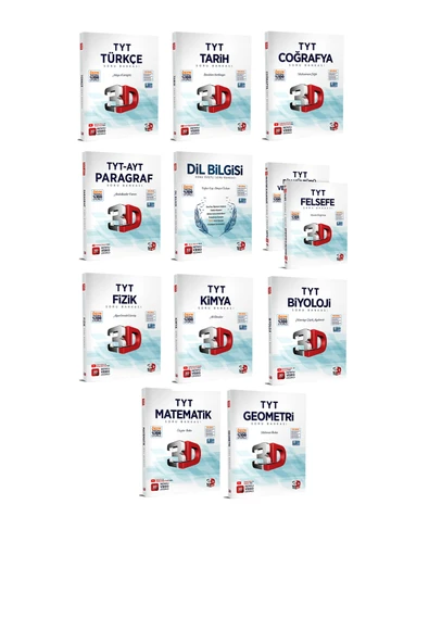 PeraMila 3D Çözüm Yayınları 2026 YKS TYT AYT Tüm Dersler Mega Set 19 Kitap + 6 Hediyeli - Resim 2
