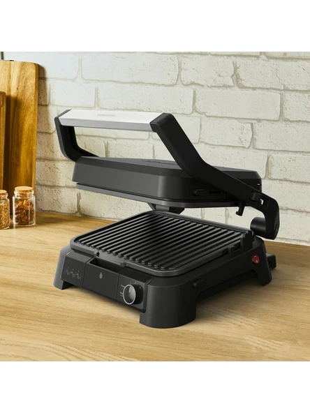 Tefal GC510DE0 SuperGrill 3in1 6 Dilim Kapasiteli 2000 Watt Barbekü Izgara ve Tost Makinesi - Inox - Resim 2