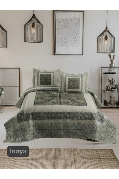 YÜNTEKS Örtüm Çift Kişilik Kapitone Yatak Örtüsü Forewer - Resim 9