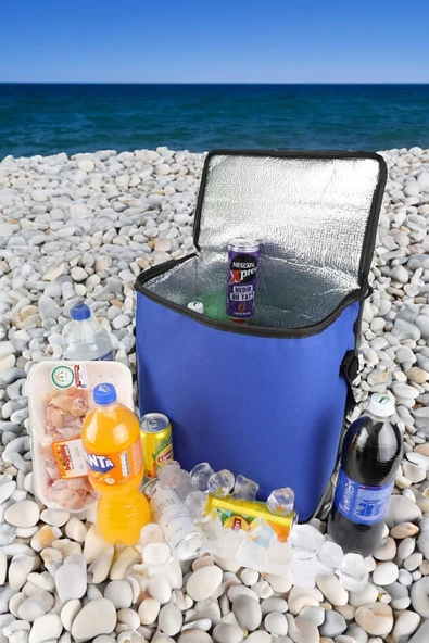 teknotrust Mavi 25 Lt Su Geçirmez Çanta Soğuk Sıcak Muhafazalı Termos Outdoor Araç Kamp Sahil Piknik Çantası 2 ürün görseli 1