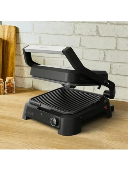 Tefal GC510DE0 SuperGrill 3in1 6 Dilim Kapasiteli 2000 Watt Barbekü Izgara ve Tost Makinesi - Inox - Resim 7