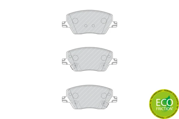 Fiat Fren Balatası Ön - Fren Balatası Ön - Frd Fdb4799w - Resim 1