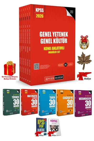 PeraMila 2026 Kpss Pegem Gygk Lisans Konu Anlatımlı Modüler Set - (6 KİTAP) 152 Deneme ürün görseli