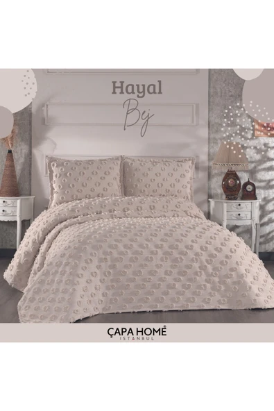 Çapa Home Şönil Yatak Örtüsü / Çeyizlik / Günlük Kullanıma Uygun/ 3 Parça Yatak Örtüsü hayal ürün görseli