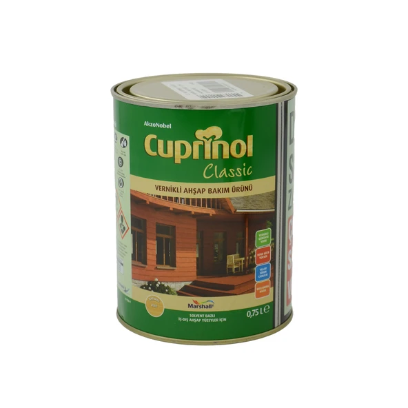 Marshall Cuprinol Şeffaf Klasik Vernikli Ahşap Bakım Ürünü 0,75 Lt ürün görseli 1