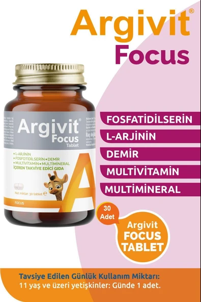 Argivit Focus 30 Tablet ürün görseli