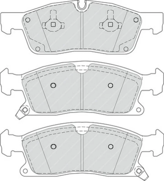 Mercedes Fren Balatası Ön - Fren Balatası Ön - Frd Fdb4403 - Resim 1