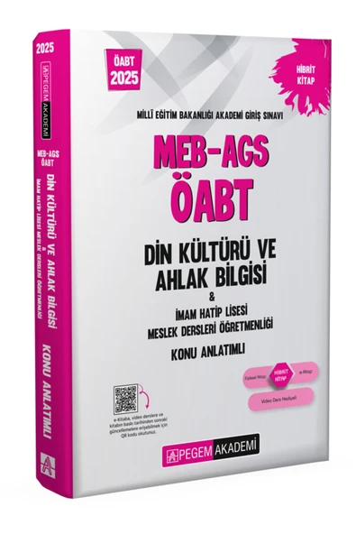 Pegem Akademi Yayıncılık 2025 Meb-ags-öabt Din Kültürü Ve Ahlak Bilgisi-imam Hatip Lisesi Mes.lisesi Öğr. Konu Anlatımlı ürün görseli