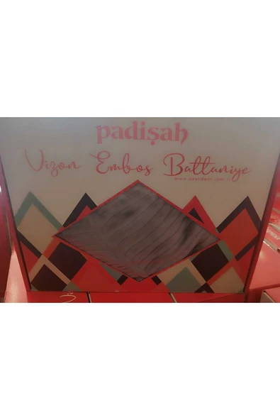 YÜNTEKS PADİŞAH VİZON EMBOS TEK KİŞİLİK KUTULU BATTANİYE 155*215 ANTRASİT ürün görseli 1