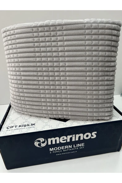 Merinos Modern Line 2 Parça Tek Kişilik Battaniye Seti - Resim 2