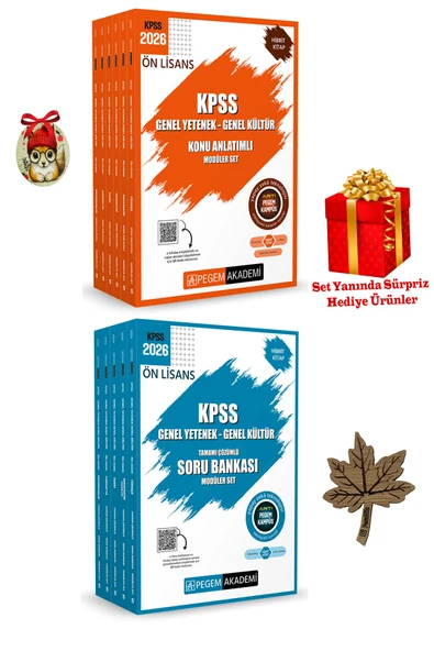 Pegem Akademi Yayıncılık Pegem Akademi 2026 Kpss Gy Gk Önlisans Konu Anlatımlı + Soru Bankası Modüler Set (4 HEDİYELİ) ürün görseli