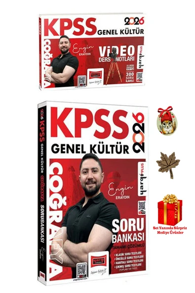 PeraMila 2026 Kpss Yargı Yayınları Coğrafya Engin Eraydın Video Ders Notu Ve Soru Bankası (4 HEDİYELİ) ürün görseli 1