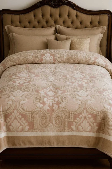 YÜNTEKS Padişah Vizon Çift Kişilik Battaniye - Resim 6