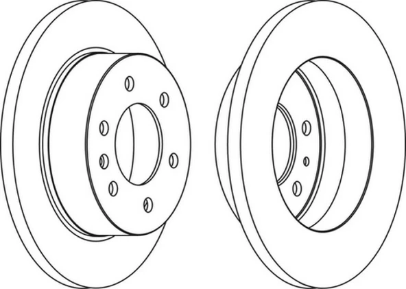 Mercedes Fren Diski Arka - Fren Diski Arka - Frd Fcr311a - Resim 1