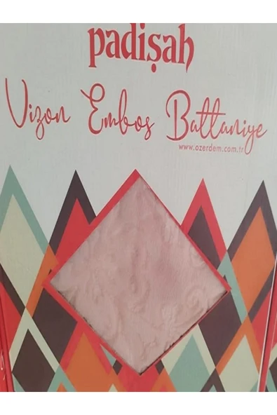 YÜNTEKS PADİŞAH VİZON EMBOS ÇİFT KİŞİLİK KUTULU BATTANİYE 220*240 - Resim 8