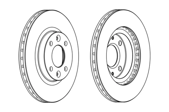 Renault Fren Diski Ön - Takım  258 MM (kaplamali) - Frd Ddf2327c - Resim 1