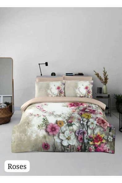 YÜNTEKS Örtüm Çift Kişilik Uyku Seti Roses ürün görseli 1