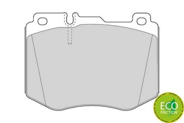 Mercedes Fren Balatası Ön - Fren Balatası Ön - Frd Fdb4608 - Resim 1