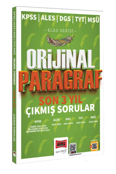 Yargı Yayınları Yargı Yayınları 2025 KPSS ALES DGS TYT MSÜ Klas Serisi Orijinal Paragraf Son 3 Yıl Çıkmış Sorular ürün görseli