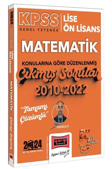 Yargı Yayınları Yargı 2024 KPSS Lise Ön Lisans Matematik 5Yüz Konularına Göre Düzenlenmiş Çıkmış Sorular Çözümlü - İ ürün görseli