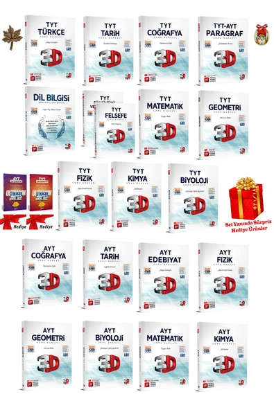 PeraMila 3D Çözüm Yayınları 2026 YKS TYT AYT Tüm Dersler Mega Set 19 Kitap + 6 Hediyeli ürün görseli