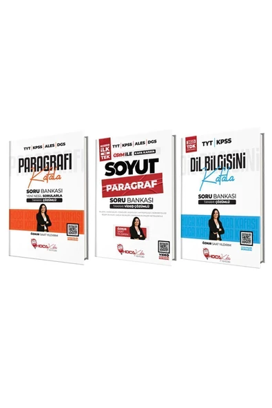 Hoca Kafası Yayınları 2025 Tyt Dil Bilgisi - Paragrafı Kafala -soyut Paragraf Soru Bankası 3' Lü Set-öznur Saat Yıldırım ürün görseli