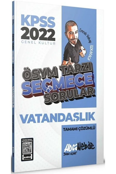 Hocawebde Yayınları 2022 Kpss Vatandaşlık Ösym Tarzı Seçmece Sorular Tamamı Çözümlü Soru Bankası ürün görseli