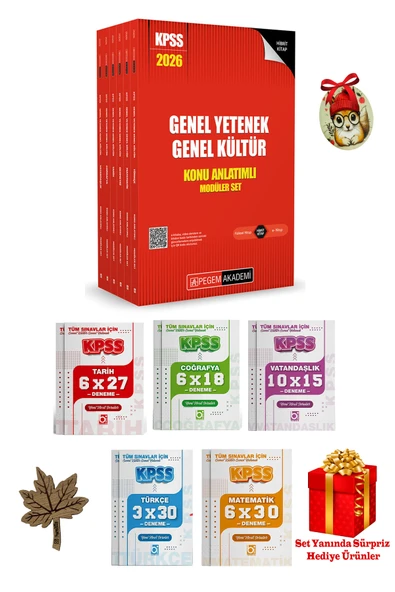 Pegem Akademi Yayıncılık Pegem 2026 Kpss Genel Yetenek Genel Kültür Konu Anlatımlı & Bigelio Deneme Seti (HEDİYELİ) ürün görseli