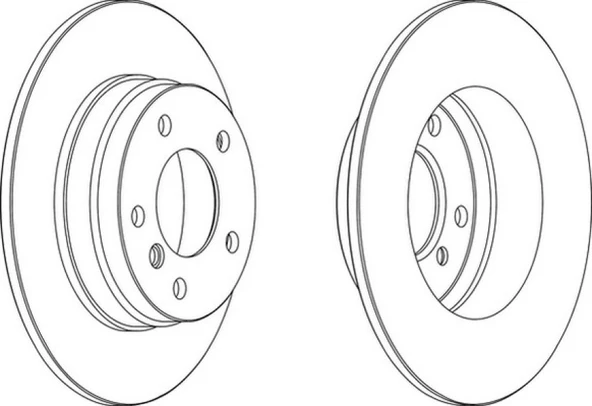 Bmw Fren Diski Arka - Takım - Frd Ddf249 - Resim 1