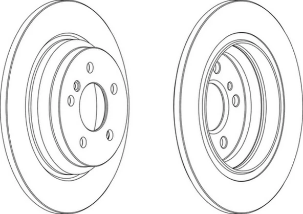 Mercedes Fren Diski Arka - Fren Diski Arka - Frd Ddf1770c - Resim 1