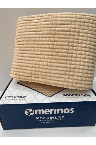 Merinos Modern Line 2 Parça Tek Kişilik Battaniye Seti - Resim 5