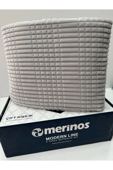 Merinos Modern Line 2 Parça Tek Kişilik Battaniye Seti ürün görseli 1