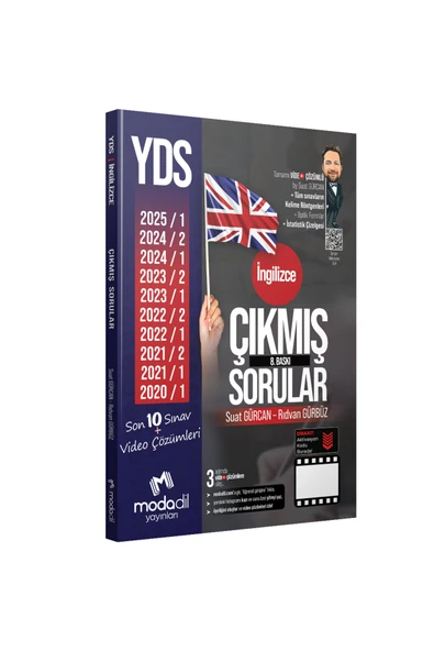 Modadil Yayınları Modadil YDS İngilizce Çıkmış Sorular Tamamı Video Çözümlü ürün görseli