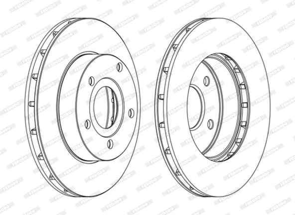 Fiat Fren Diski Ön - Fren Diski Ön - Frd Ddf1169c - Resim 1