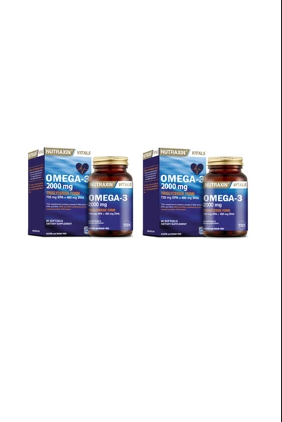 Nutraxin Omega 3 2000 Mg 60 Tablet 2 Adet ürün görseli