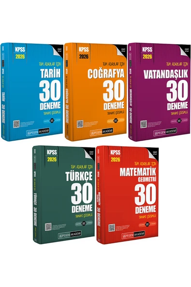 Pegem Akademi Yayıncılık Pegem 2026 Kpss Genel Yetenek Genel Kültür 150 Deneme 5 Li Set Pegem Akademi Yayınları ürün görseli