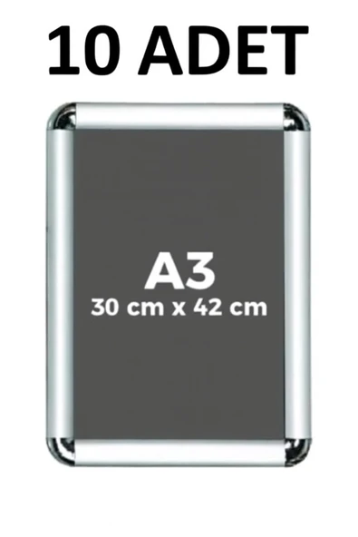 10 Adet A3 Alüminyum Çerçeve Rondo Köşe Aç Kapa Açılır Kapanır ürün görseli